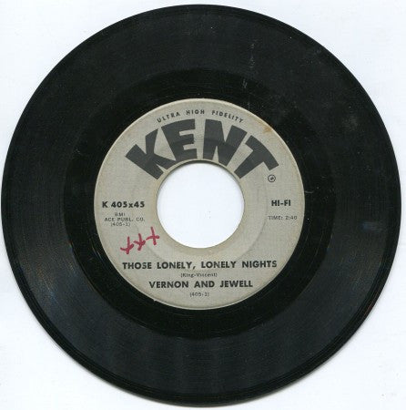 Vernon and Jewell - Those Lonely, Lonely Nights/ Thats a Rockin Good Way